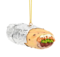 Tree Buddees Burrito Wrapped in Tin Foil Food Christmas Ornament